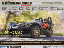 Tablet Screenshot of bearrockadventures.com